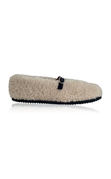 Sobok Faux Shearling Flats