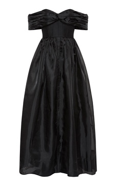 Cordelia Off-The-Shoulder Taffeta Gown