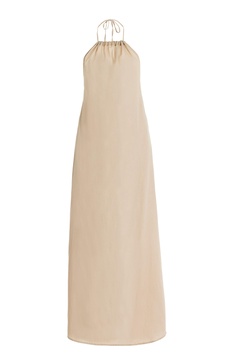 Yoko Cotton Maxi Halter Dress