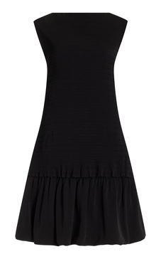 Martine Pleated-Knit Mini Dress