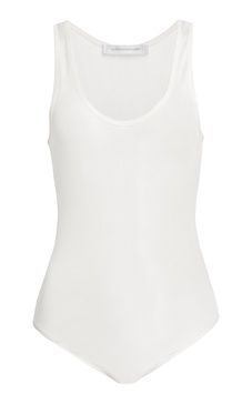 Sonora Ribbed-Jersey Tank Bodysuit