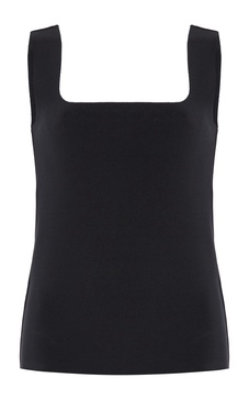 Exclusive Lay2 Sleeveless Bonded Crepe Top