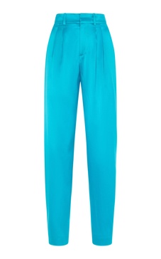 Avrill Pleated Silk Tapered Pants