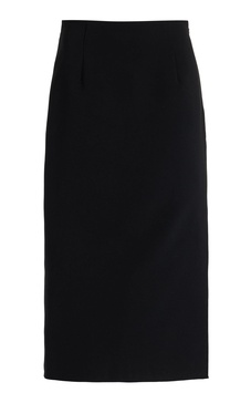 Exclusive Crepe Midi Pencil Skirt