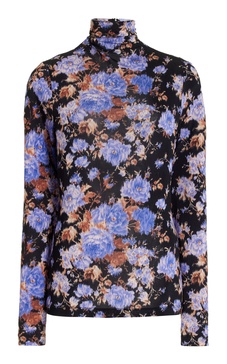 Aurelia Printed Turtleneck Top