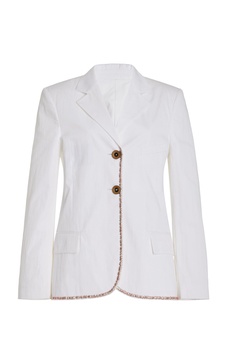 Truth Embellished Technical Cotton Blazer