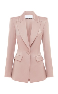 Tailored Satin Crepe Blazer