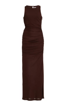 Ruched Jersey Maxi Dress