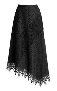 Solara Eyelet-Lace Linen Maxi Skirt