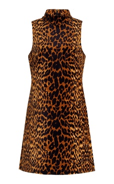 Tay Animal-Print Cotton Mini Dress