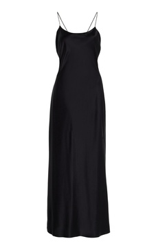 Nensi Dojaka for Calvin Klein Open-Back Silk-Satin Midi Dress