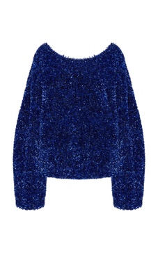 Tess Metallic Wool-Blend Sweater