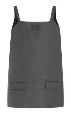 Boxy Wool Mini Blazer Dress