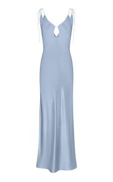 Terrin Cutout Satin Maxi Slip Dress