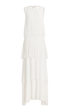 Cloud Layered Silk Chiffon Gown 