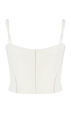 Sculpted Crepe Corset Top