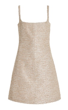 Tibby Jacquard Boucle-Tweed Mini Dress