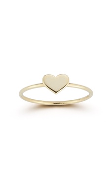 14k gold heart ring