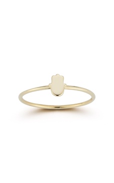 14k gold hamsa ring