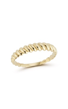 14k gold twist ring