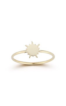 14k gold sun ring