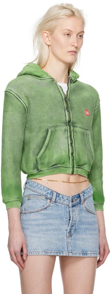 Green Shrunken Hoodie