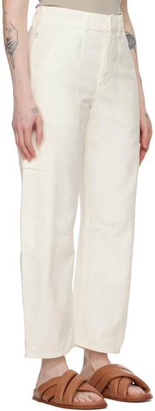 White Marcelle Cargo Pants