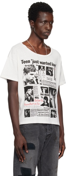 White 'Teen Just Wanted Love' T-shirt