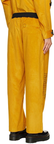 Yellow Wide-Leg Lounge Pants