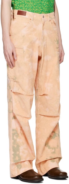 Pink Bleached Cargo Pants