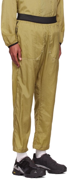 Yellow Nylon Trousers