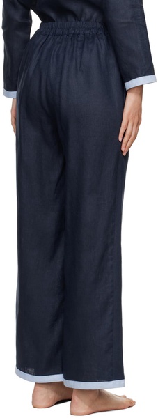 Navy Garrick Trousers