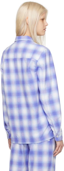 Blue Check Pyjama Shirt