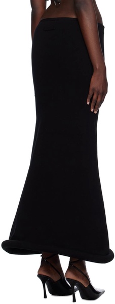 Black 'The Knit 3D' Maxi Skirt