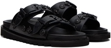 SSENSE Exclusive Black Buckle Sandals