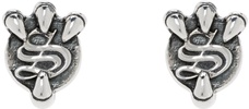 Silver S-Claw Stud Earrings