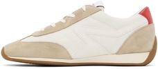 Off-White & Beige Retro Runner Slim Sneakers