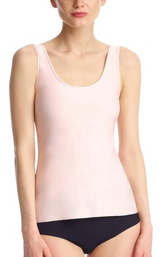 lifted butter tank with shelf bra in blush