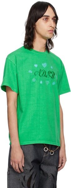 Green Hearts Card T-Shirt