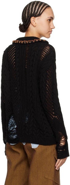 Black Sauvage Cardigan