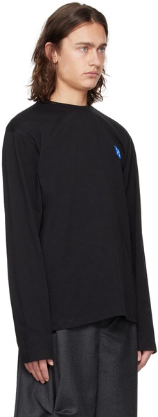 Black Significant Patch Long Sleeve T-Shirt