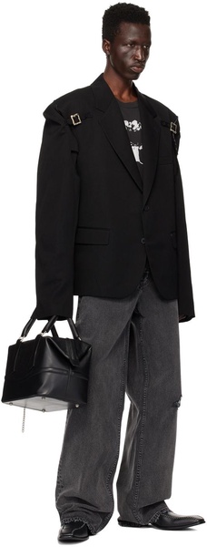 Black Restraint Blazer