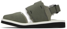 Khaki & Off-White HAKU-ab Sandals