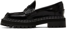 Black Lug Sole Loafers