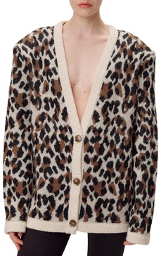 Ronny Kobo Women's PARMIDA Cardigan, Leopard