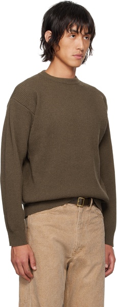 Brown Super Fine Wool Sweater