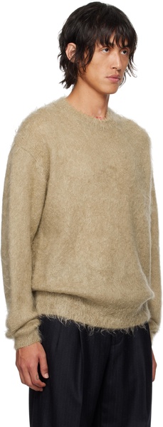 Beige Super Kid Mohair Sweater