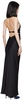 Black Solare Halter Maxi Dress