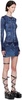 Navy Trompe L'oeil Minidress