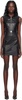 Black Scout Faux-Leather Minidress